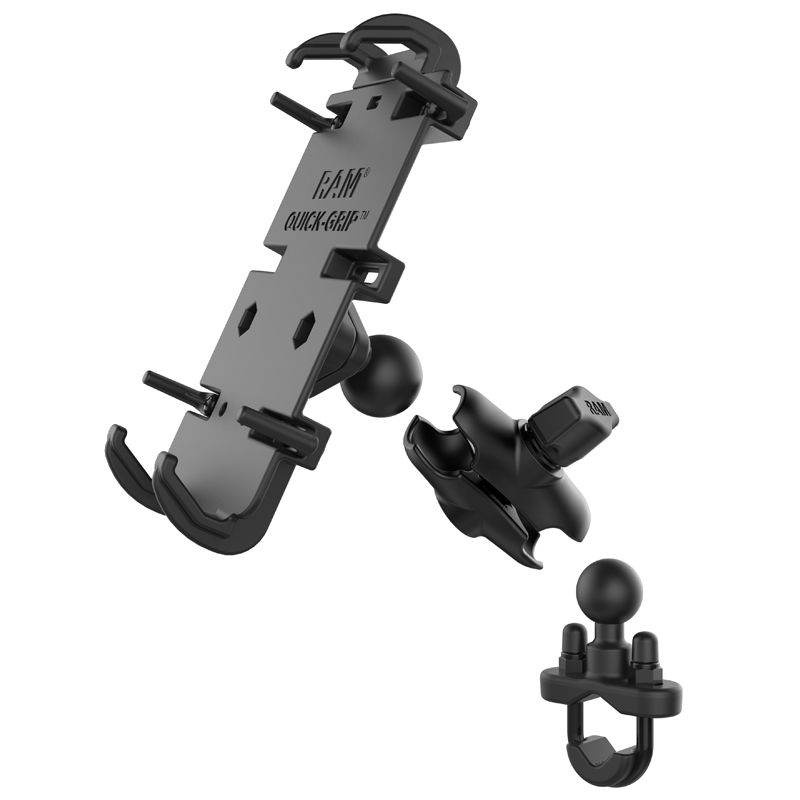 RAM® Quick-Grip™ Phone Mount with Handlebar U-Bolt Base - Medium – RAM  Mounts