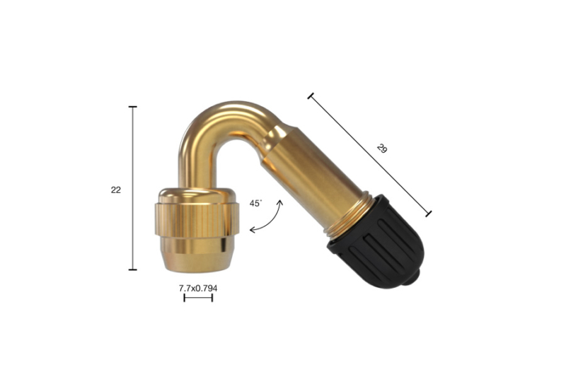 45° Valve Stem Adapter