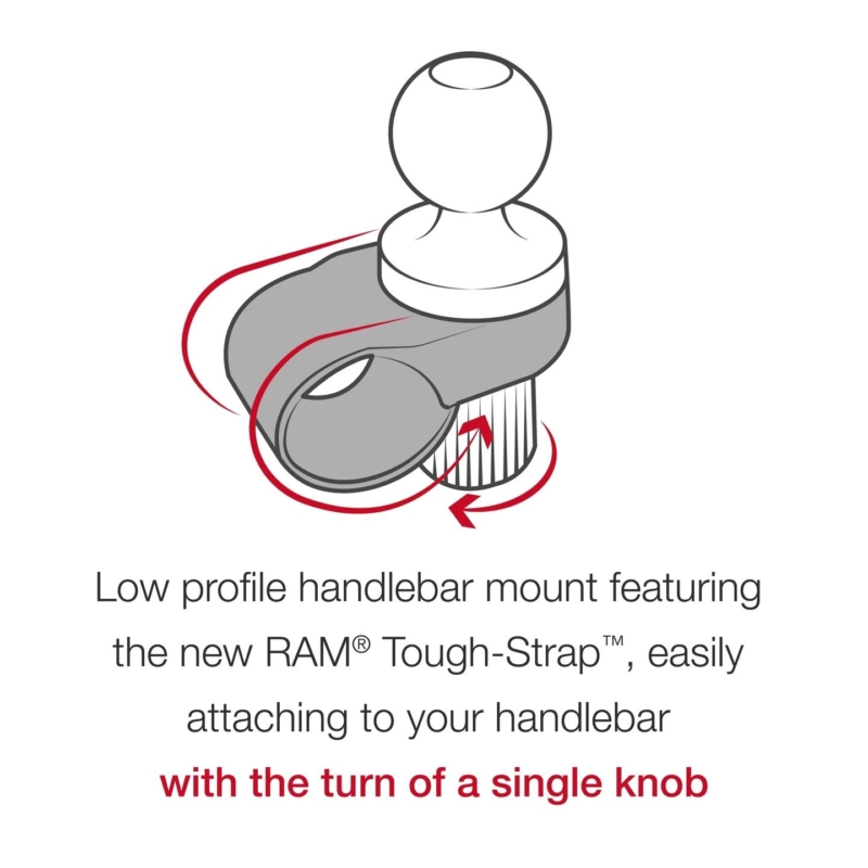 RAM® Tough-Strap™ Handlebar Ball Base - Image 4